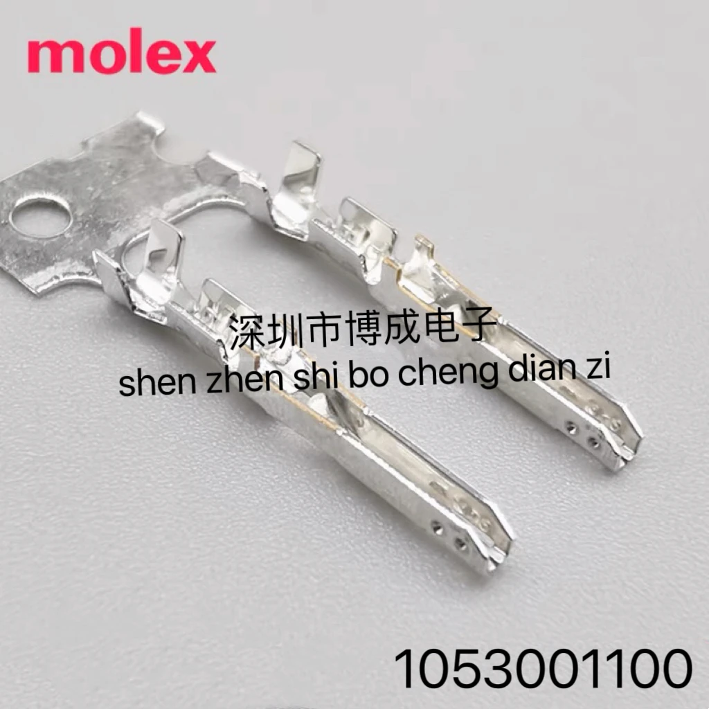 10 pieces, MOLEX 1053001100 Connector, 105300, 1100-100%, Original Female, Matte Tin Plated (Sn), 24-26 AWG