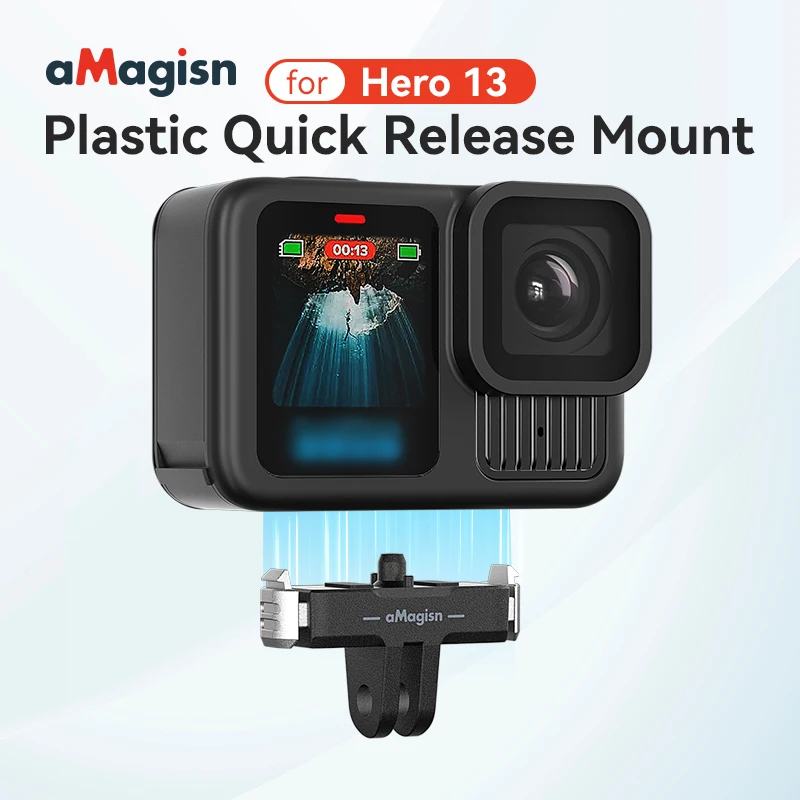 For Gopro 13 Accessories Metal Magnet mount Fold Hard Suction Fixed Alloy Quick Buckle Tripod Adapter For Go Pro Hero 13