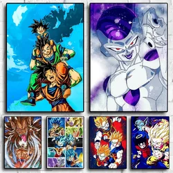 Japan Anime Retro Canvas Painting Dragon Ball Goku Piccolo Art PostersWall Art Living Print Mural Home Aesthetic Decor Gifts
