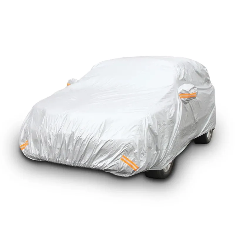 UV Protection Insulated Auto Cover Waterproof Full Car Body Cover Polyester Collapsible Automatic Car Cover