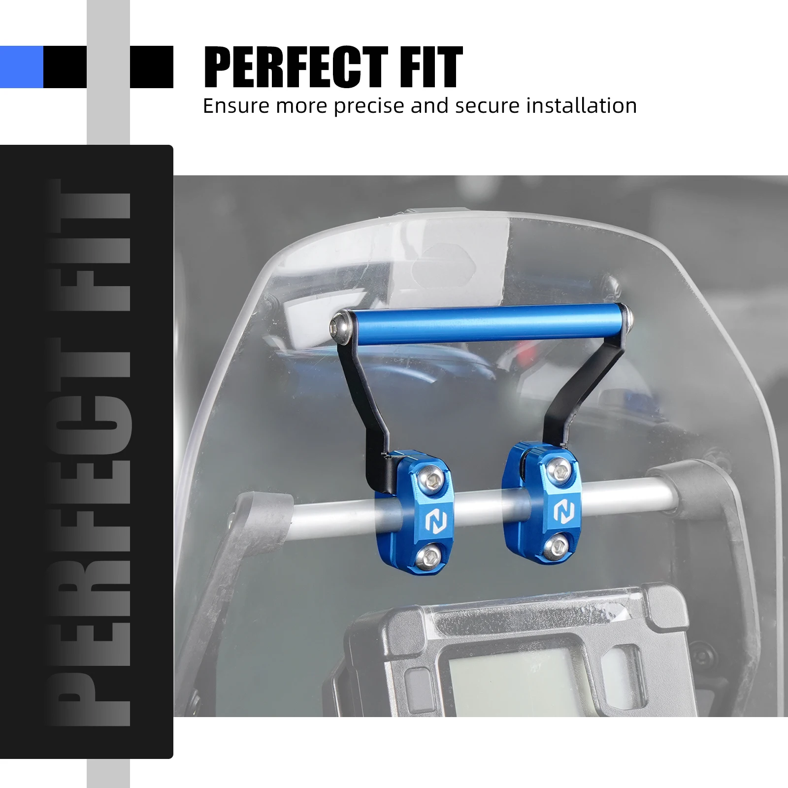 (EU-Lager) Für Yamaha Tenere 700 XTZ700 2019-2024 Navigationshalterung GPS-Halterung Garmin QuadLock Halterungen Rally Edition 2020-2024 – Detail 14