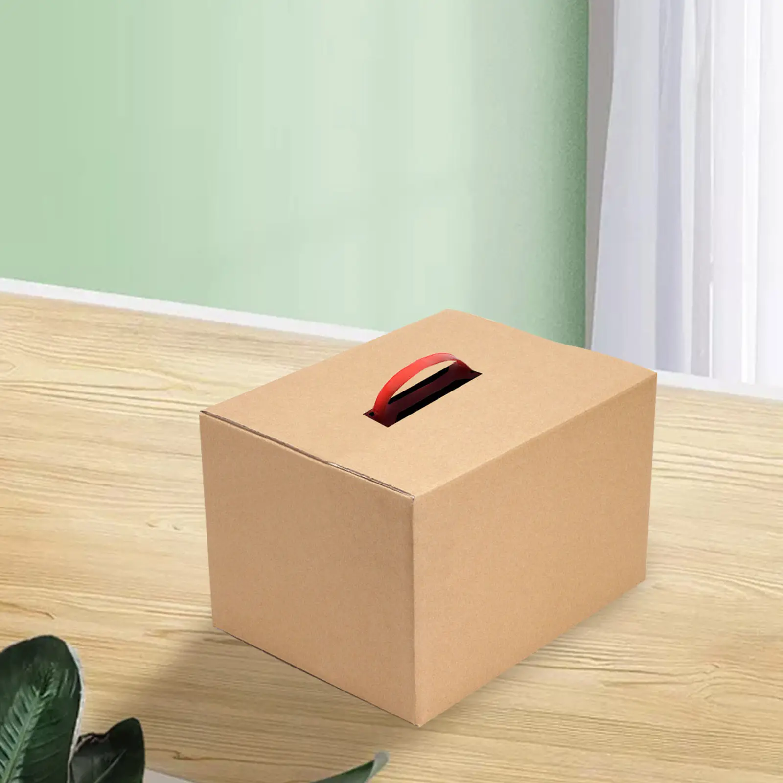 

100Pcs Box Handles Pe Material Comfortable Grip Easy Installation Versatile Carrying Handle for Carton Gift Moving Packaging