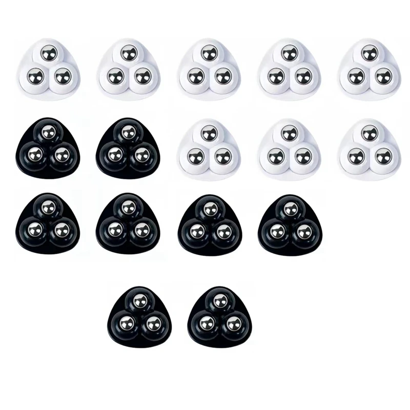 16Pcs Metal Mini Swivel Wheels Self-Adhesive Casters 360 Degree Swivel Self-Adhesive Easy Install Easy To Use Pulley