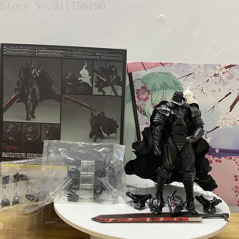 

Berserk Guts Figure Figma 410 Black Swordman Berserker Armor Ver. PVC Action Figure Game Charater Collection Figurine Model Toys