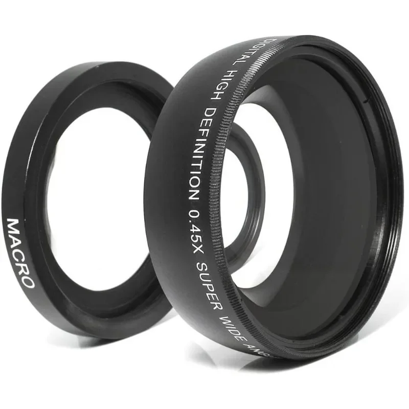 Makro konversi Universal sudut lebar 52mm 0,45x, untuk DSLR dan kamera Digital, lensa sudut lebar konversi kamera