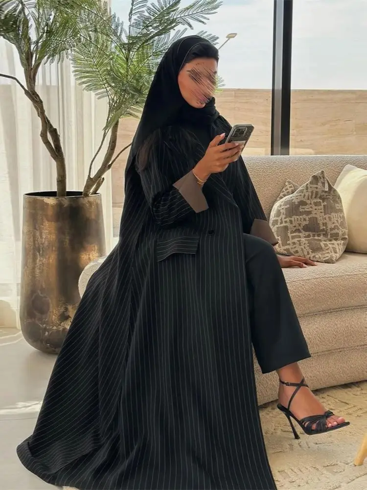 Shiny Batwing Satin Kimono Abaya Dubai Luxury Kebaya Muslim Abayas For Women Kaftan Islam Clothes Robe Femme Musulmane