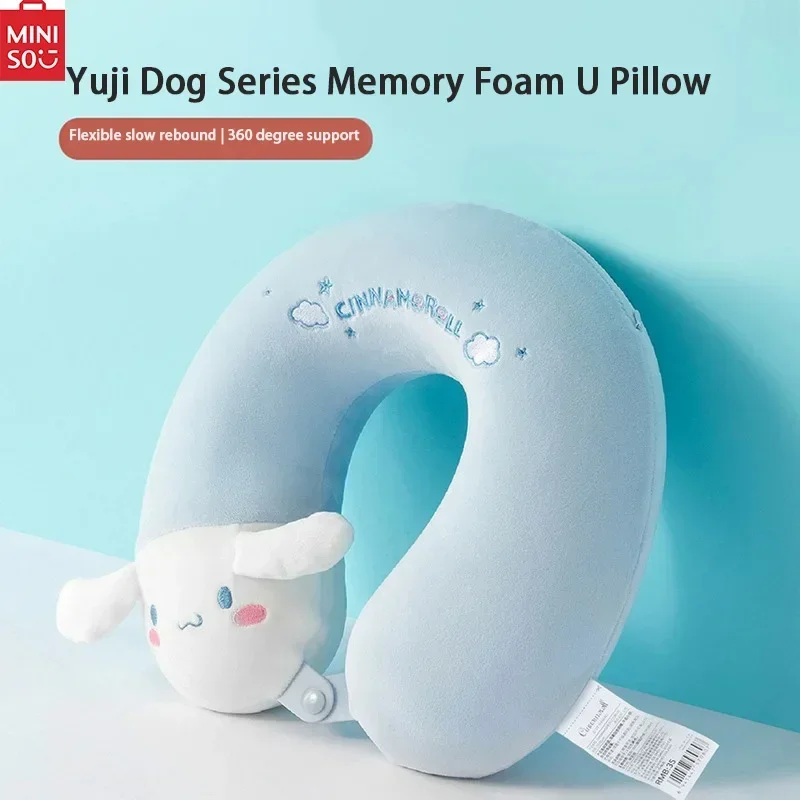 

MINISO Sanrio Series Tamagotchi Kuromi Disney Series Strawberry Bear Memory Foam U-Shape Travel Nap Neck Cushion Actuals