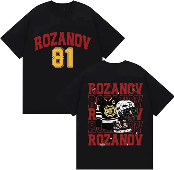 

Rozanov 81 T Shirt for Men and Women Heated Rivalry Harajuku Retro T-Shirts Men Women Short Sleeve T-Shirt