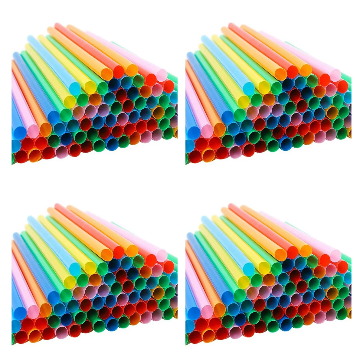 1200Pcs 10.3In Jumbo Straws Smoothie Straws Straws Extra Wide Extra Long Assorted Bright Colors