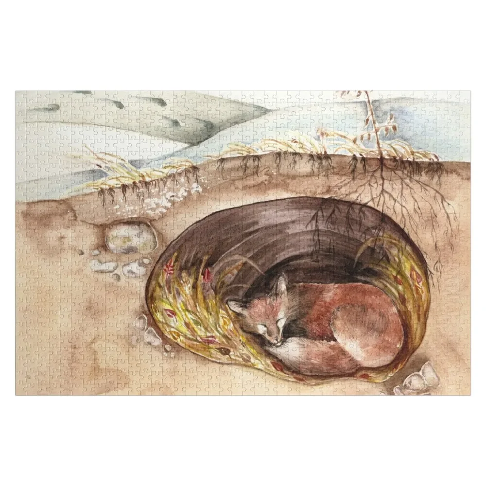 

Fox Den Jigsaw Puzzle Custom Photo Custom Gift Puzzle
