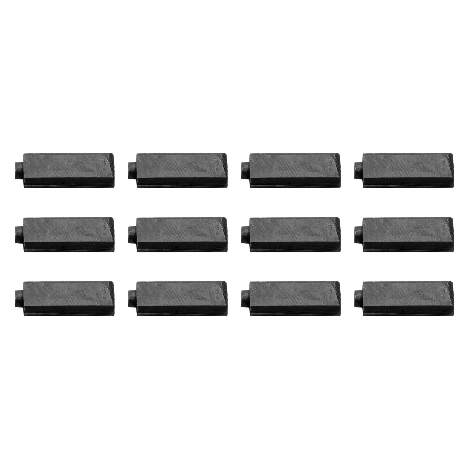 Utensili elettrici attrezzi da giardino spazzole di carbone 12 pezzi 4x5.5x17mm accessori per spazzole per capelli con asciugacapelli in carbonio nero
