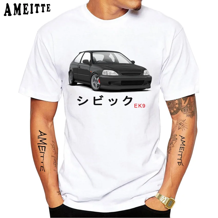 Integra Type R Spoon Sport T-Shirt Summer Men Short Sleeve Hip Hop Boy Casual Shirt Civic Type R eg EK Car Classic White Tees