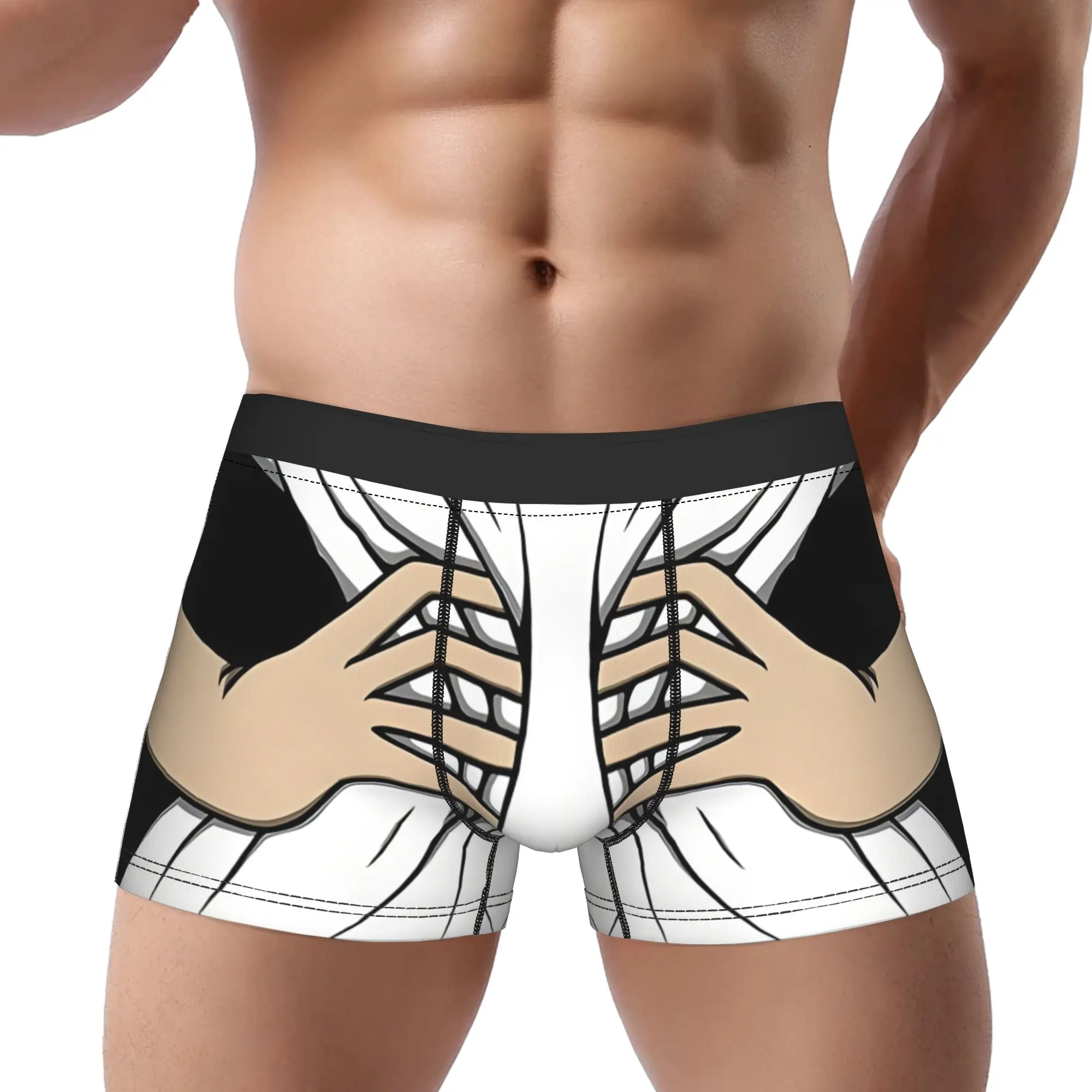 

Мужские забавные трусы-боксеры с эффектом подтяжки бедер, удобные шорты-боксеры для мужчин