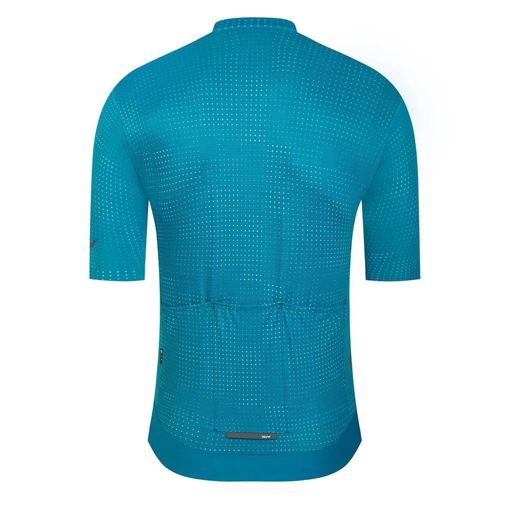 YKYWBIKE UPF 50+ Herren Kurzarm-Radtrikot Nahtloses Rennrad-Shirt Fahrrad MTB Langarm-Radkleidung Atmungsaktiv – Detail 17