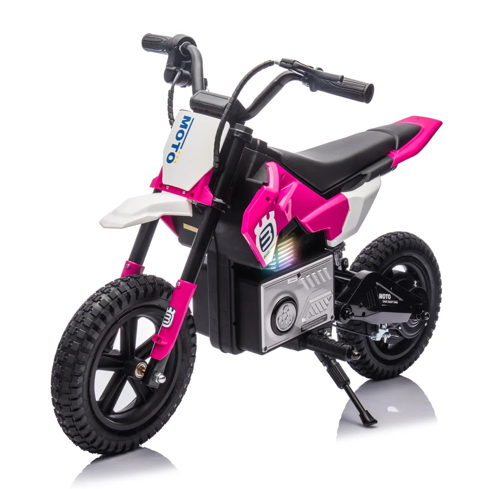 

Ride On Electric Toy Motorcycle, 24V 200W Hub Motor, 3.11-9.32 MPH Max Speed, Play Music by Bluetooth