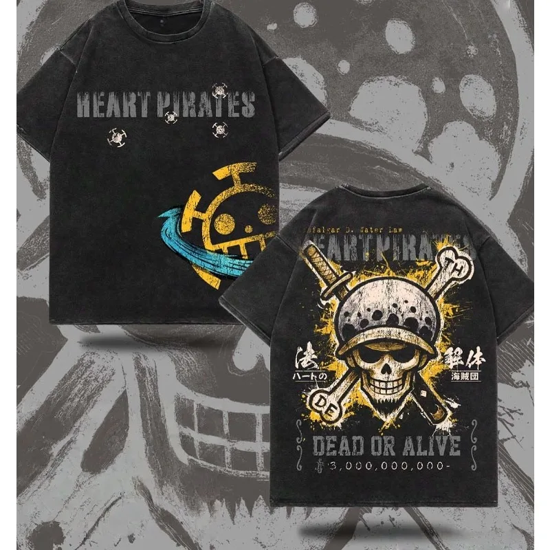 

Летние мужские стираемые футболки японского аниме цельный дизайн с принтами одежда Harajuku Y2K большие топы из чистого хлопка с половиной рукавов