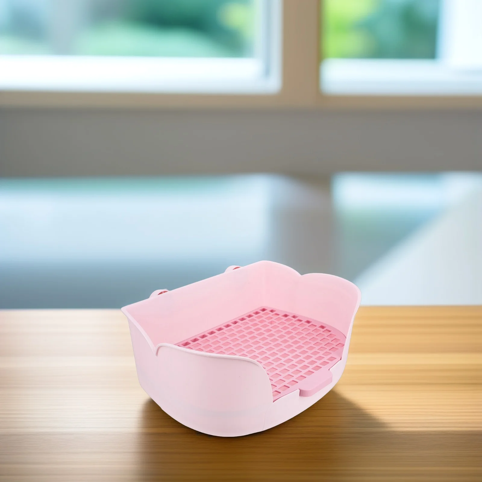 

Large Cat Litter Box for Small Animals Guinea Cage Basin Household Chinchilla Hamster Potty Trainer Clean Environment