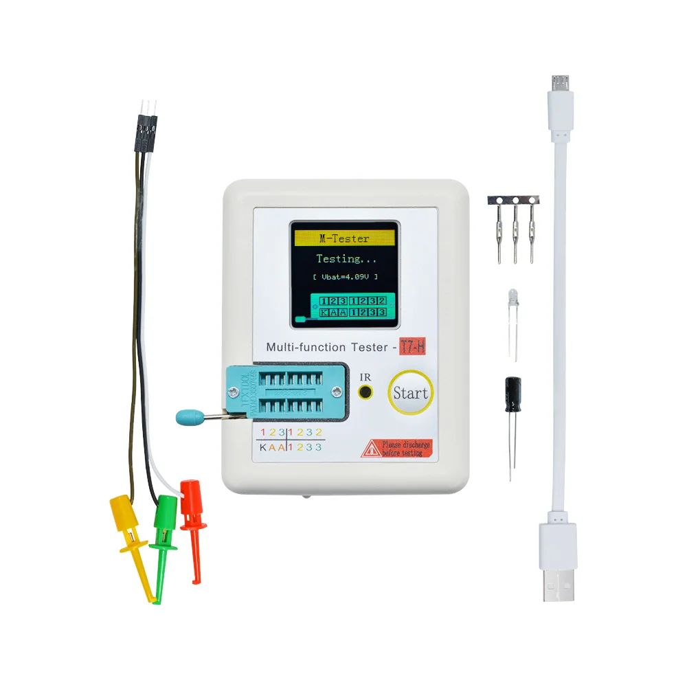 LCR-TC2 LCR-TC3 TC-T7-H ulepszona wysoka precyzja dioda trioda miernik pojemności podświetlenia ESR TFT Tester próbnik elektroniczny miernik przebiegu