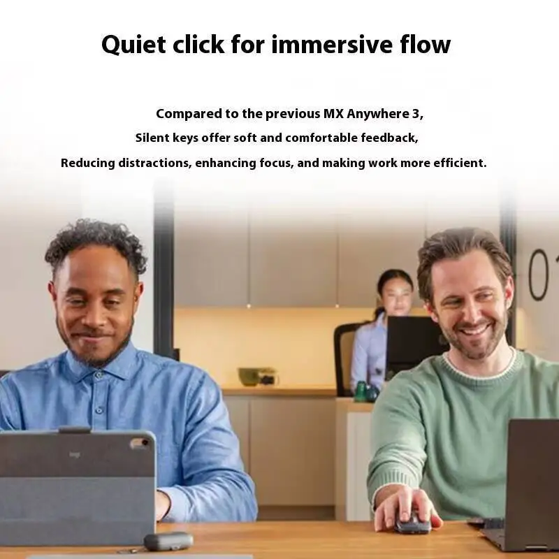 ماوس المكتب Logitech M650 Professional مدمج وهادئ ومريح للحمل ومريح للمس ومصمم خصيصًا