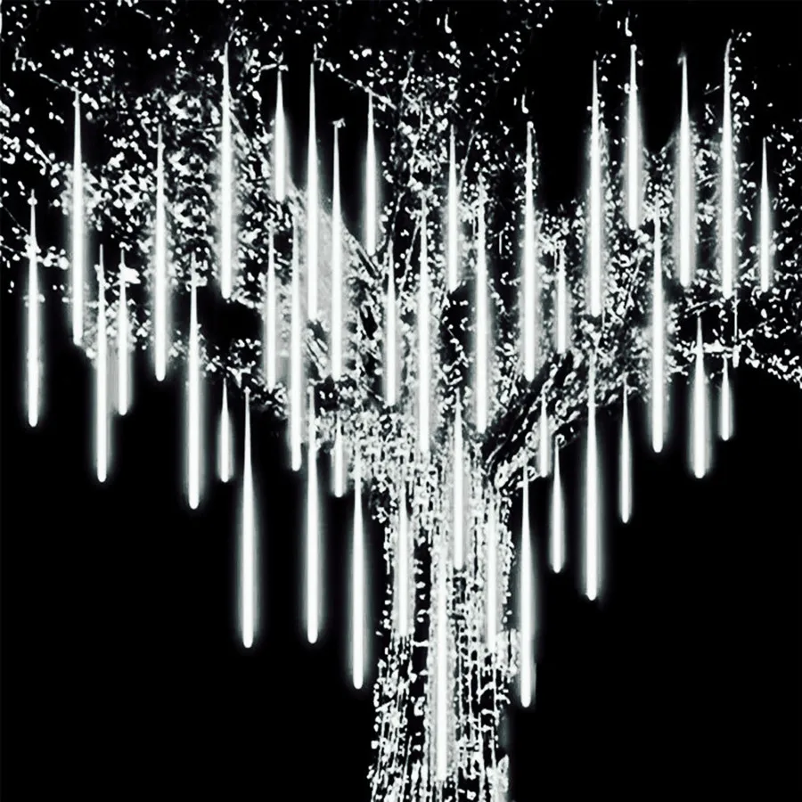 

Upgrade 50CM 288LED Meteor Shower String Light Outdoor Garden Christmas Wedding Party Raindrop Icicle Fairy Garland Lights Decor