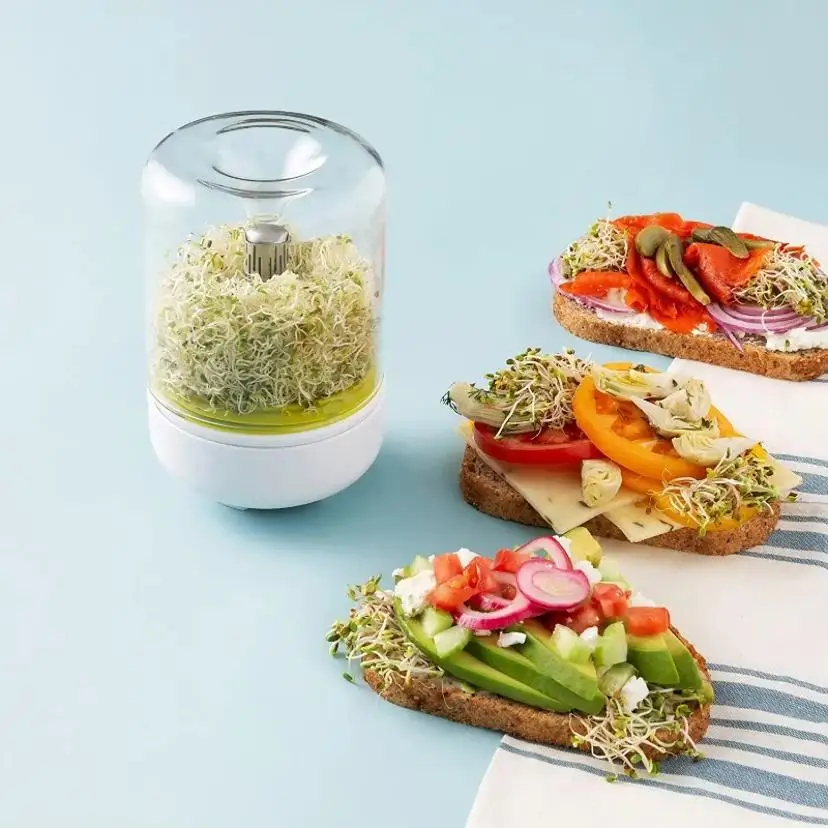 1 Pcs Countertop Sprouter Sprouts Growing Kit Reusable Household Kitchen Bean Plants Sprouting System Seeds Container Supplies