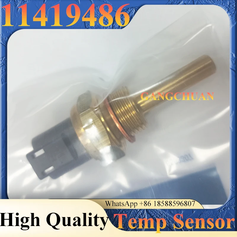 Temperature Sensor 11419486 for Excavators EC220D EC350D EC360C EC380D Construction Machinery Parts 11419486