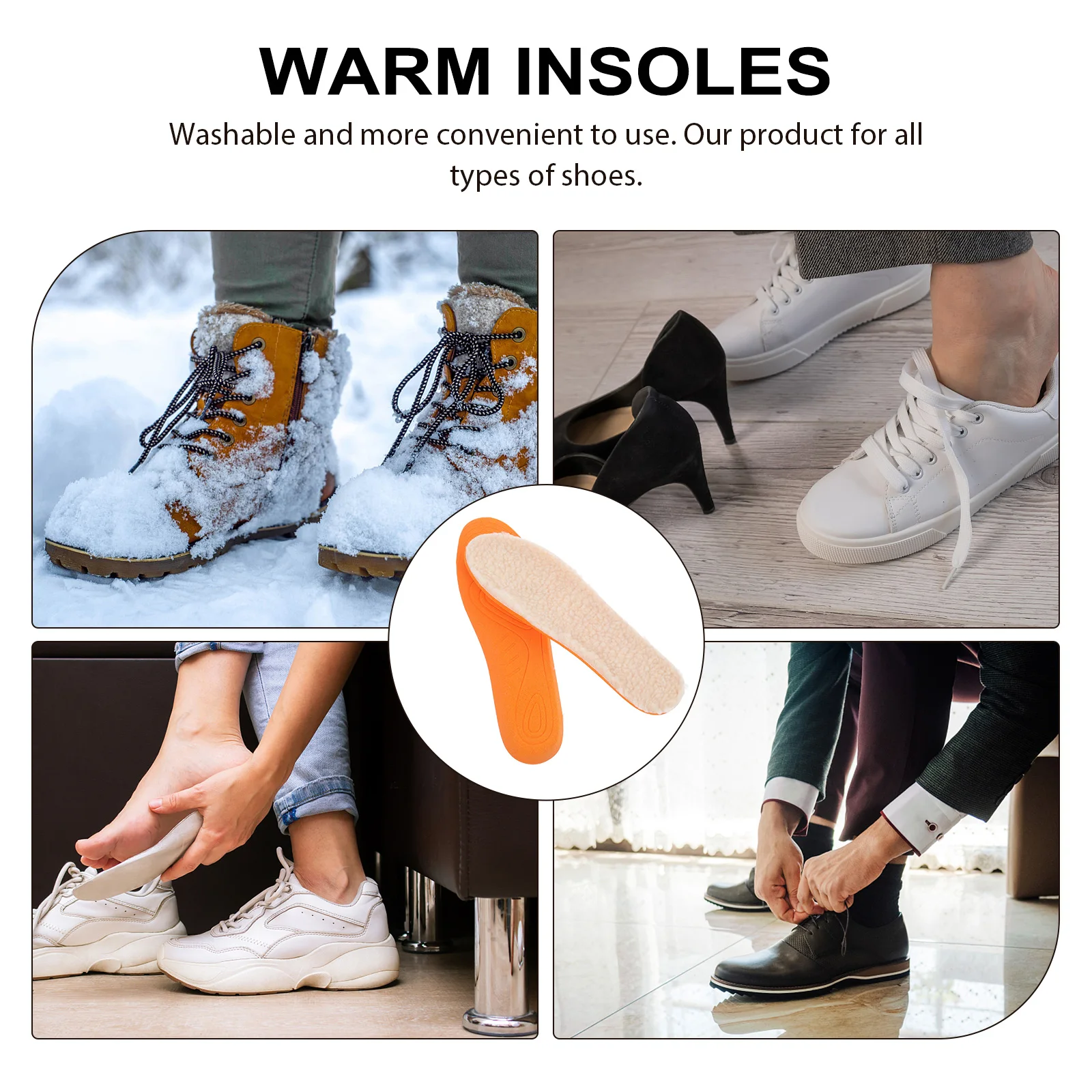 

Indoor Outdoor Slippers Women Insoles for Shoe Pads Hairy Womens Inserts Comfort