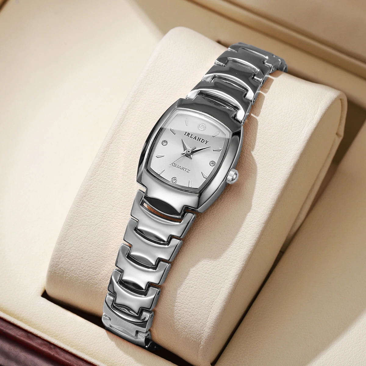 Elegant Square Analog Quartz Watch for Ladies