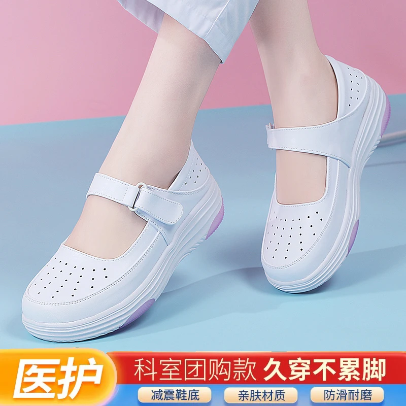 

Дышащая обувь, женские мокасины, сабо, белые кроссовки на платформе, модельные туфли на плоской подошве, женские мягкие теннисные летние кроссовки из натуральной кожи