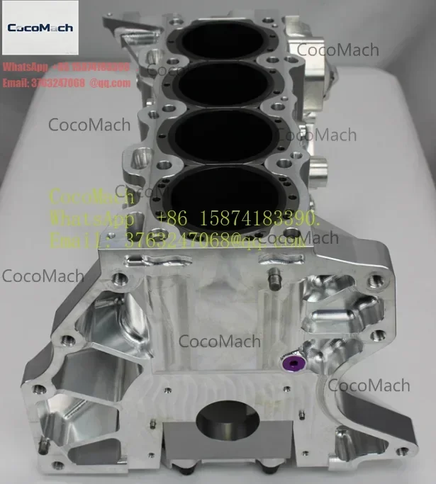High Strength Aluminum Billet Enclosure, CNC Custom Made for Turbo Racing Engine Intake Manifold