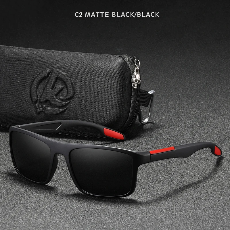 KDEAM Polarisierte, rechteckige Sonnenbrille für Herren, ultraleicht, ideal für den Einsatz im Freien, für lange Tage und verschiedene Lebensstile. – Detail 20