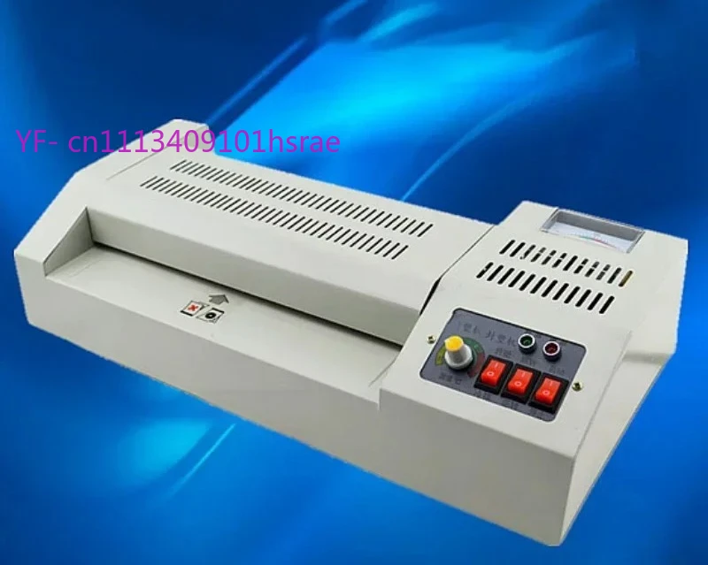 320A1 Metal Laminator, 4-Roller Hot & Cold Laminating Machine, Adjustable Temperature A3/A4 Laminator for Office Home