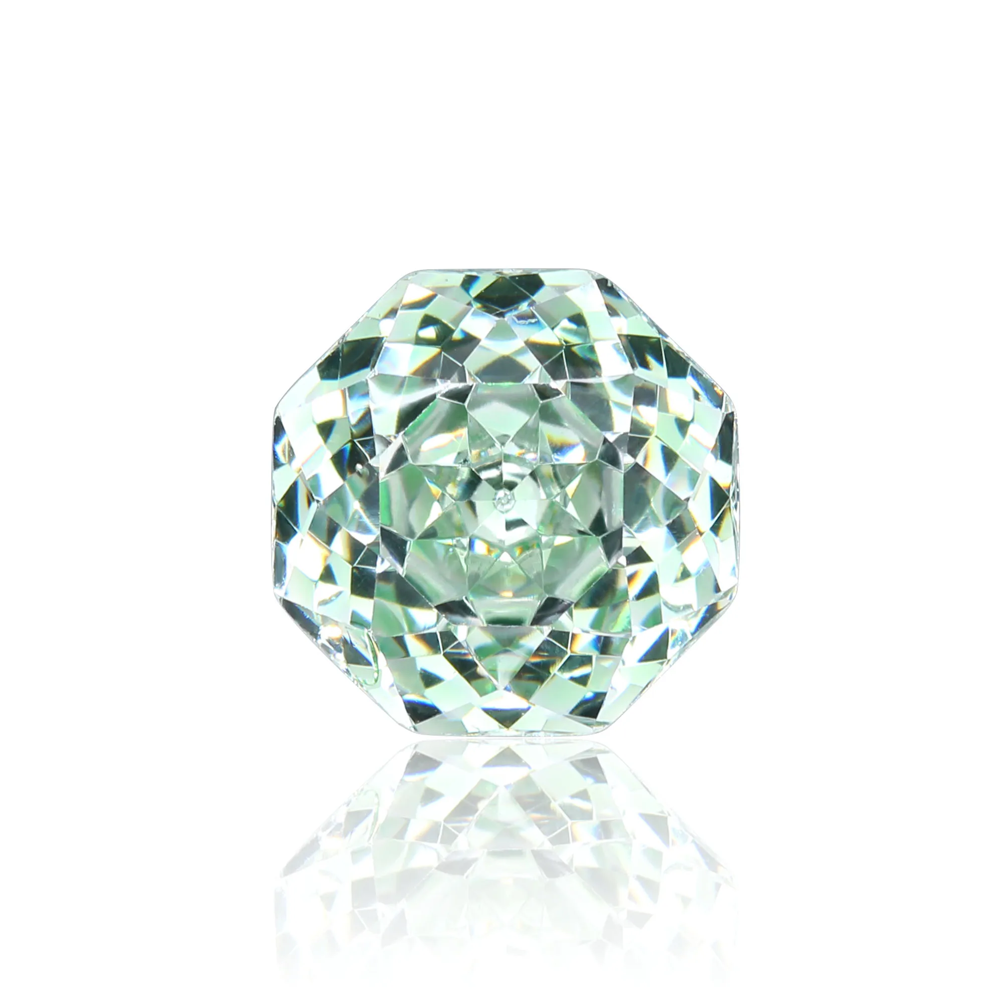 

Zircon Special Octagon Rose Cut Cheese Milk Green Wholesale and Retail for Diy Ring Necklace Earring Main Materials