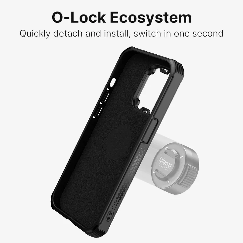 Ulanzi O-LOCK Magnetic Quick Release Phone Case for iPhone 14 Pro Max 14 Pro Protective Case Work with O-LOCK Series