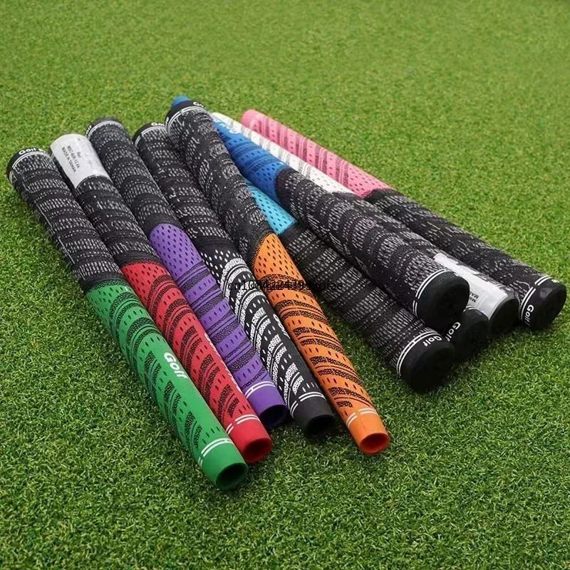 13pcs/lot Golf Grips Multi-compound Rubber Cotton Yarn Golf Club Grips Standard Midsize Irons/Woods Universal Golf Club Grip