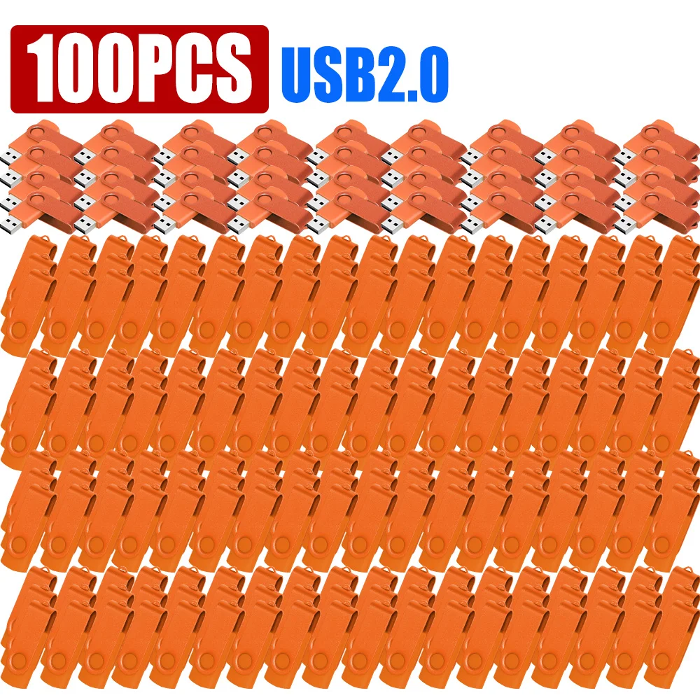 100pcs/lot USB 2.0 Flash Drive 128mb 1GB 2GB 4GB Pen Drive Memory Stick U Disk 8GB 16GB 32GB 64GB Flash Disk Free Custom Logo