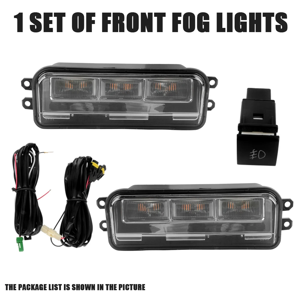 LED Daytime Running Light for TOYOTA TACOMA 2023-2024 Dynamic Sequential Turn Signal Fog Lamp Bezel