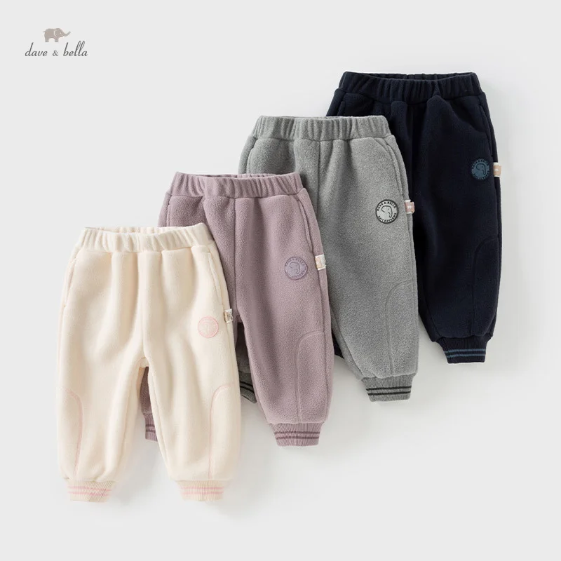 

Dave Bella Children's Pants 2024 New Autumn Winter Girls Boys Baby Fashion Casual Comfortable Outdoor Trousers Warm DB4243803