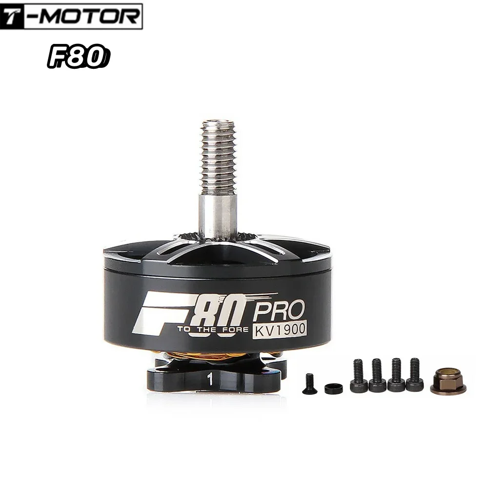 TMOTOR t-motor F80 PRO 1900KV/2200KV/2500KV FPV Motor eléctrico sin escobillas para modelos RC Drone 220 250 FPV Racing Frame