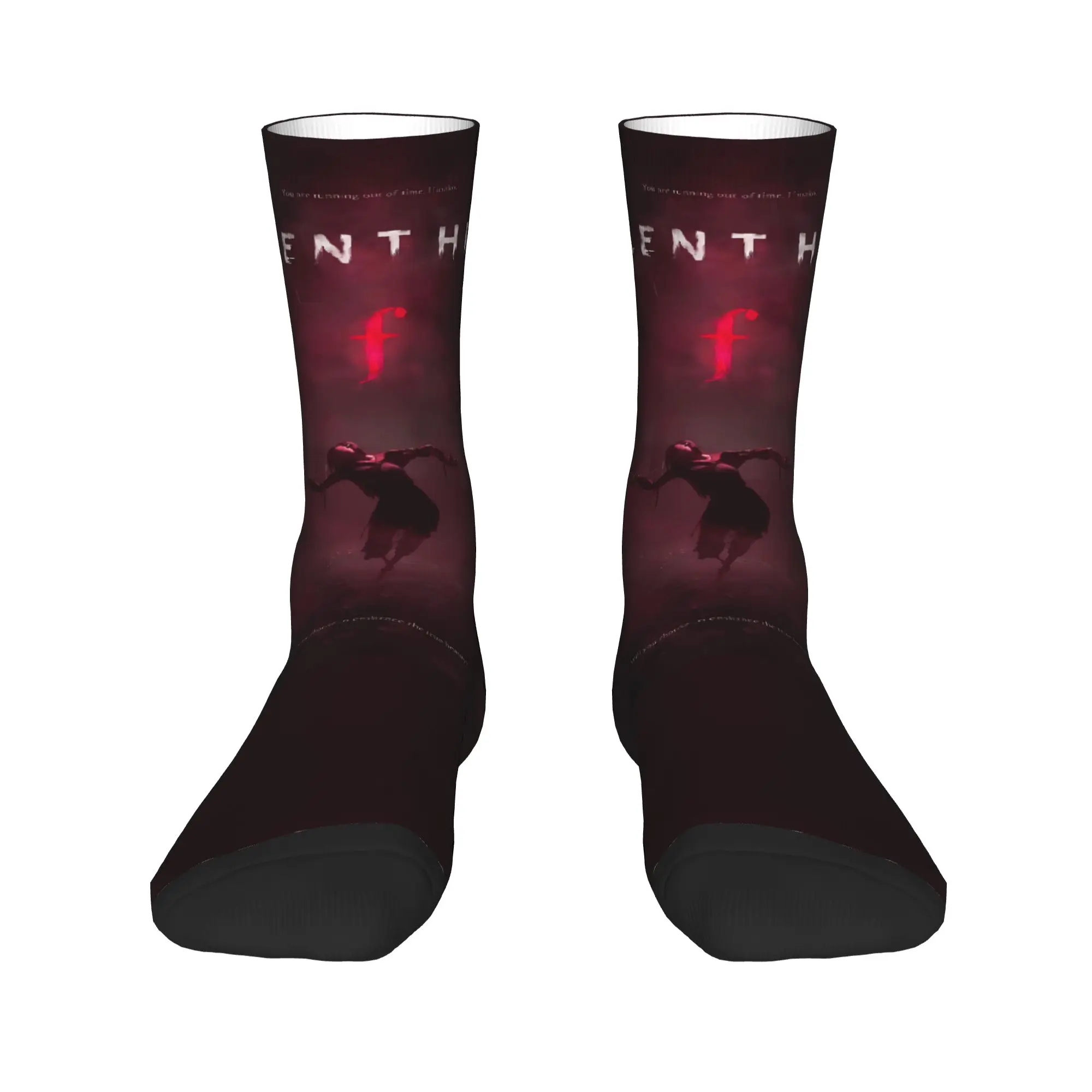 الجوارب الرجالية سايلنت هيل F لعبة الرعب جوارب عدم الانزلاق جوارب عالية الجودة الخريف مضحك نمط الجوارب في الهواء الطلق #2