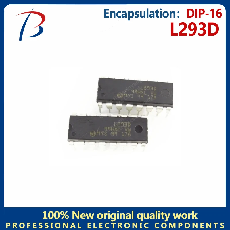10 Stuks L293d Dip16 In-Line Stappenmotor Controller Driver Chip