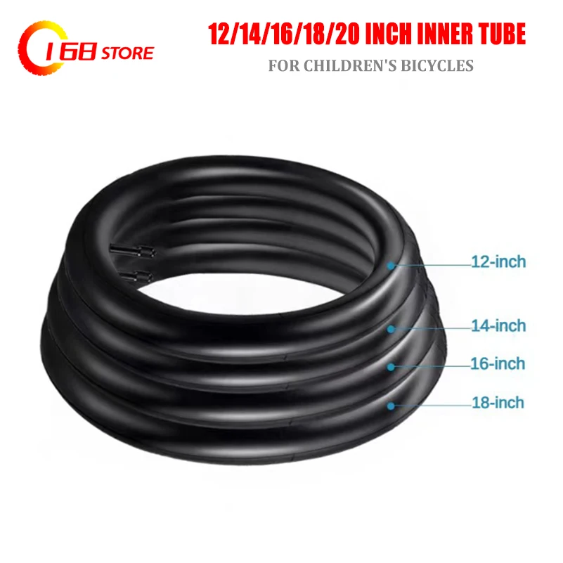 12/14/16/18/20 inch inner tube suitable for children's bicycle tires 1.75/2.125/2.4 accessories   bicycles