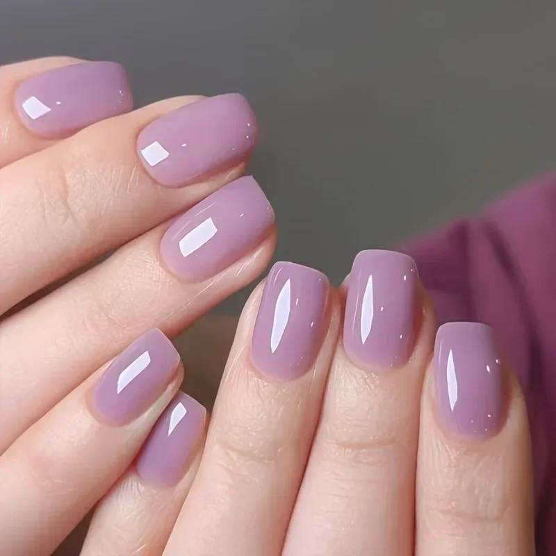 Icy Plum Stärkender Nagellack, Neuer Frühling-Sommer-Härter, Schnell trocknende Maniküre, ein Muss für Nagelkunst-Liebhaber. – Detail 3