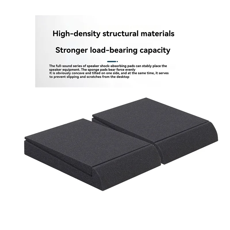 Y45A-スタジオモニター用フォームパッドスピーカー分離クッションスピーカースタンドとピアノルーム用の消音