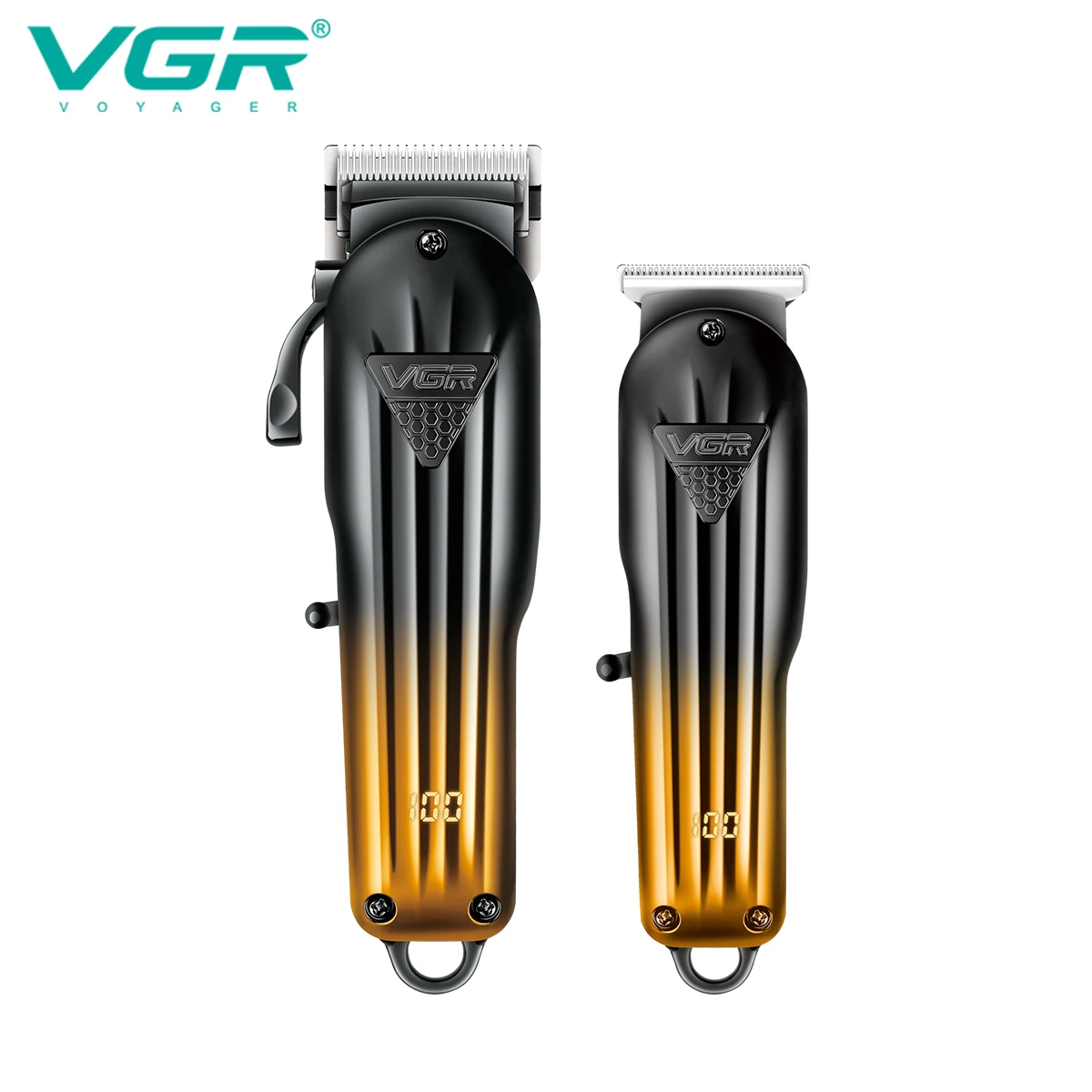 VGR 646 Hair Trimmer Professional USB Hair Clipper Rechargeable Hair Cutting Machine Barber Hair Trimmer Set LED Trimmer for Men