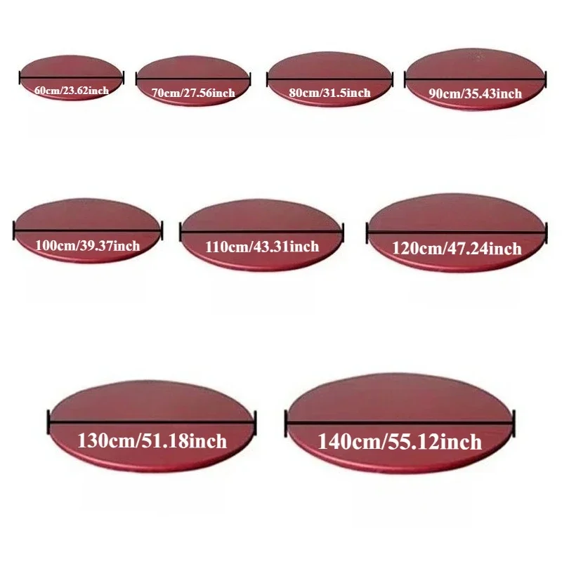 Nappe multi-scènes extensible, imperméable, résistante à l'huile, couverture de Table ronde 60-140cm pour décoration de cuisine d'hôtel de Restaurant
