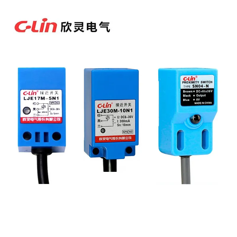 2pcs Authentic Original C-Lin Proximity Switch Sensor LJE17M-5A1 LJE30M-10A1 SN04-E A2 D1 D2 P1 P2 N1 N2 E2 P N Y Y2