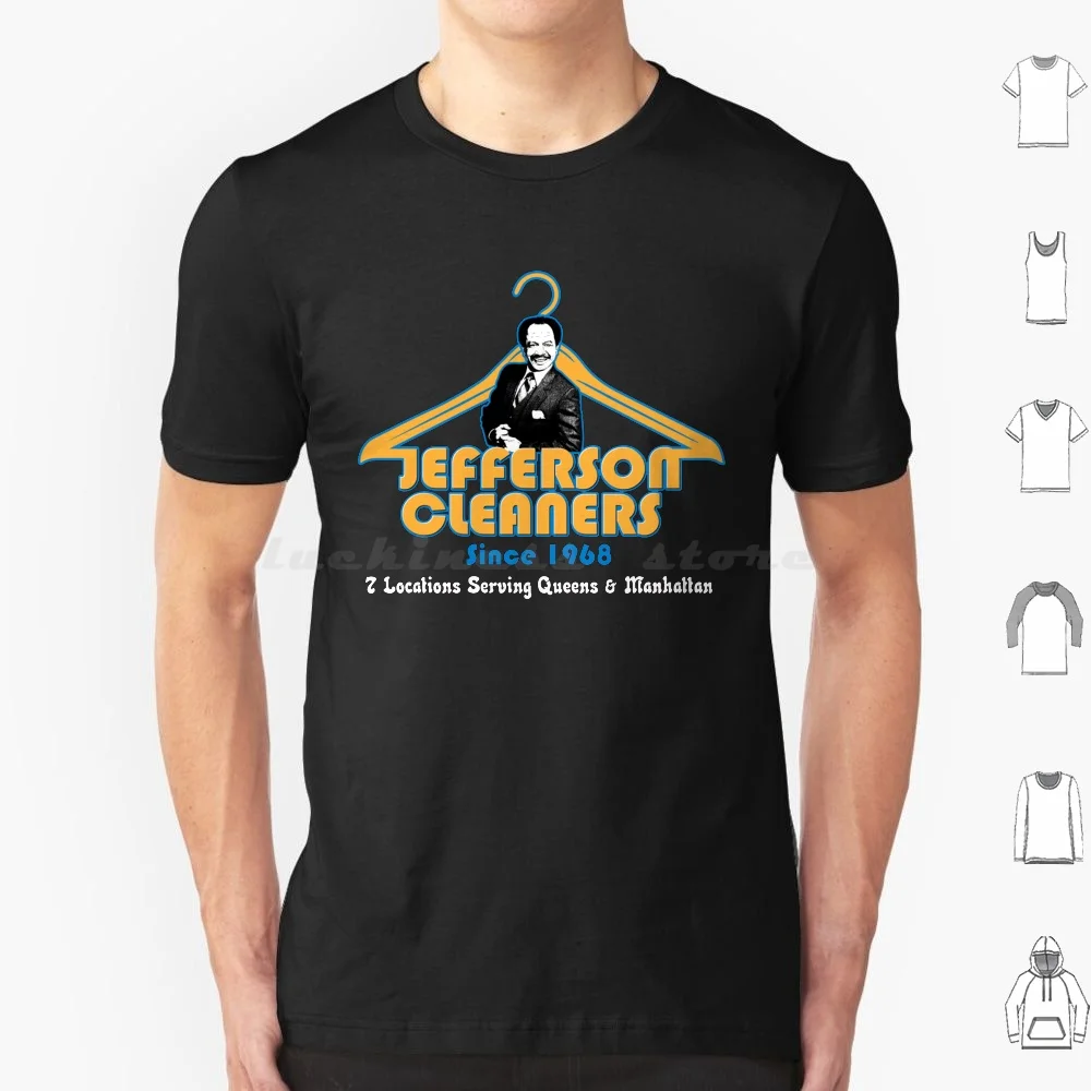 Jefferson Cleaners T Shirt Cotton Men Women DIY Print The Jeffersons 70s Tv Comedy Show Funny Vintage Retro Dry Cleaners Cool