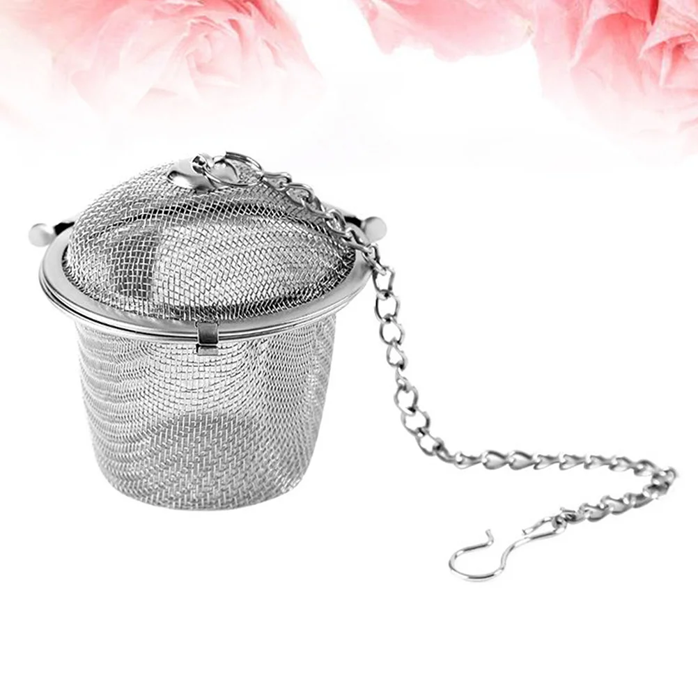 

1pc 6.5Cm Stainless Steel Tea Ball Filter Spice Strainer For Herb Infuser Decocting Medicine Reusable Coffee Steeper Kitchen