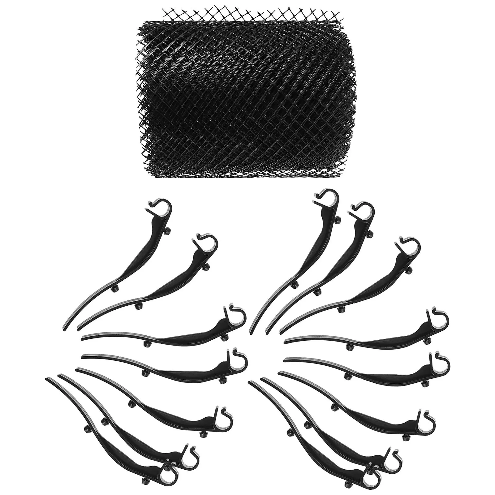 Gutter Mesh Guard 20Ft Length Flexible Plastic Netting for Gutter Covers Debris Protection Home Supply Anti-Blocking Filter